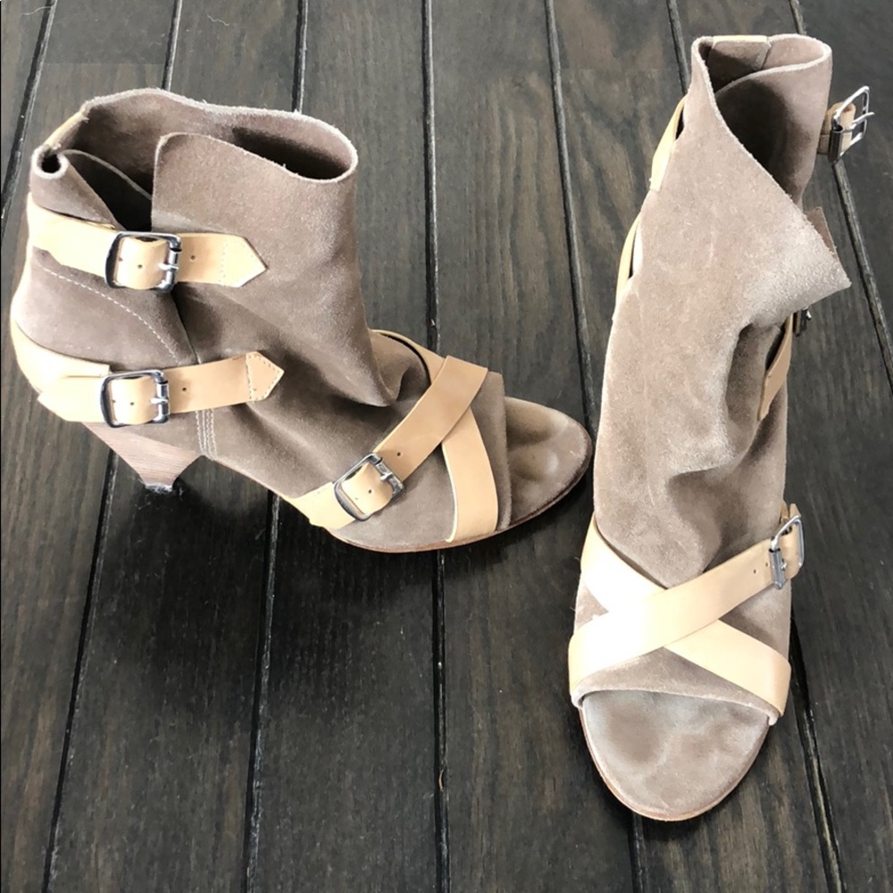 Belle Sigerson Morrison Suede open toe Bootie